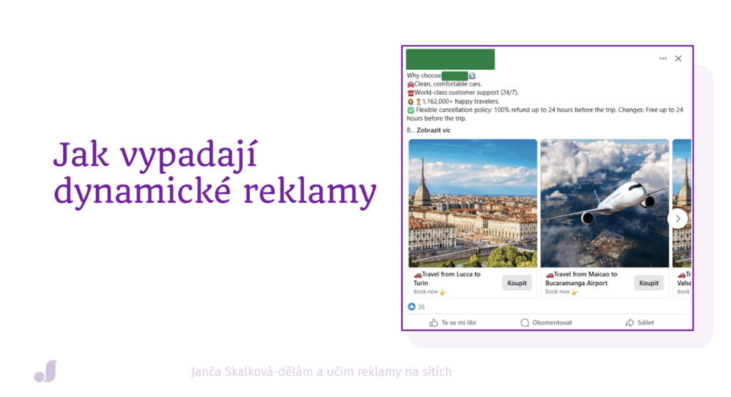 Jak vypadají dynamické reklamy