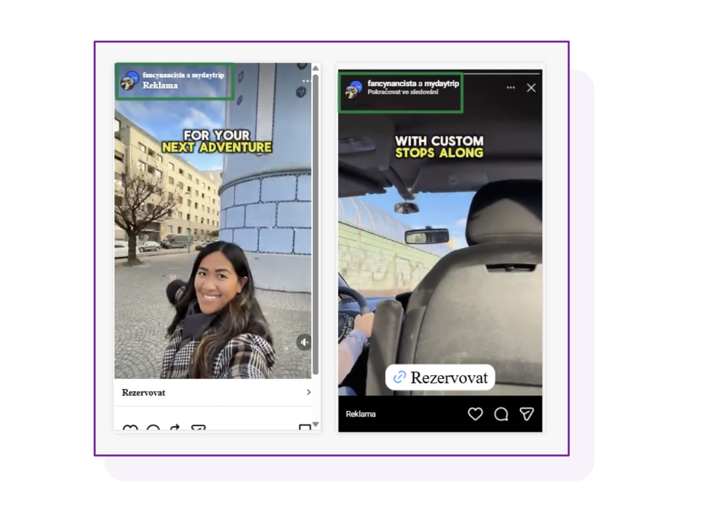 Ukázka, jak vypadá influencerský příspěvek, když na něj firma spustí reklamu.